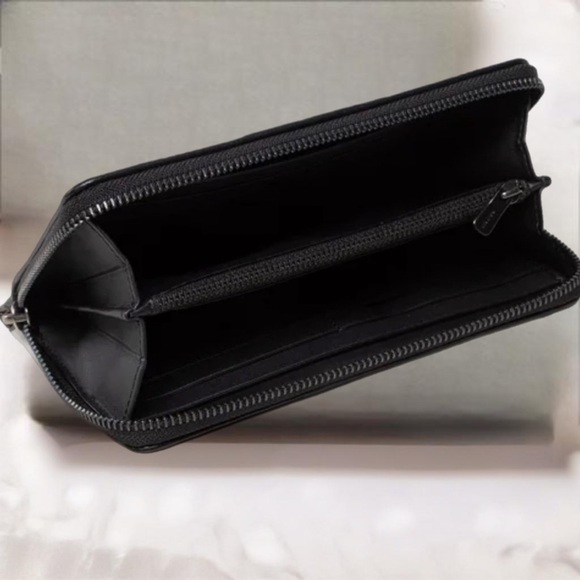 NWT Coach Boxed Slim Accordion Zip Wallet in Signature Textile Jacquard - Picture 4 of 6